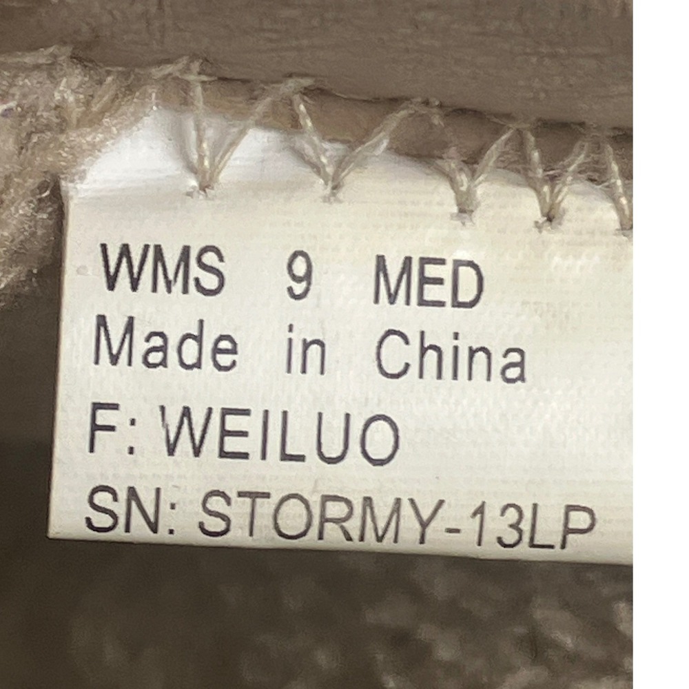 Mudd Stormy-13LP Womens 9 Tan Faux Suede Platform Slipper Mules Braided Trim - Picture 7 of 7